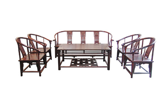 三福小葉檀明式圈椅沙發