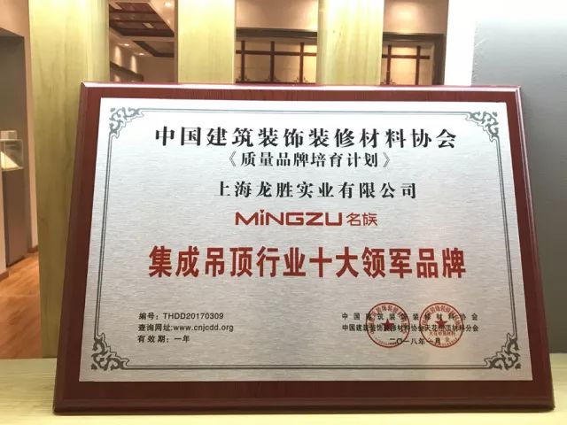 吊頂品牌榮譽(yù)|名族獲集成吊頂行業(yè)十大領(lǐng)軍品牌等多項(xiàng)大獎 吊頂品牌榮譽(yù)|名族獲集成吊頂行業(yè)十大領(lǐng)軍品牌等多項(xiàng)大獎