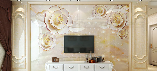 電視背景墻怎么安裝？護墻板和微晶石！