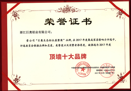 品牌榮譽(yù)|不斷突破自我 巨奧連獲兩個(gè)十大品牌殊榮 品牌榮譽(yù)|不斷突破自我 巨奧連獲兩個(gè)十大品牌殊榮