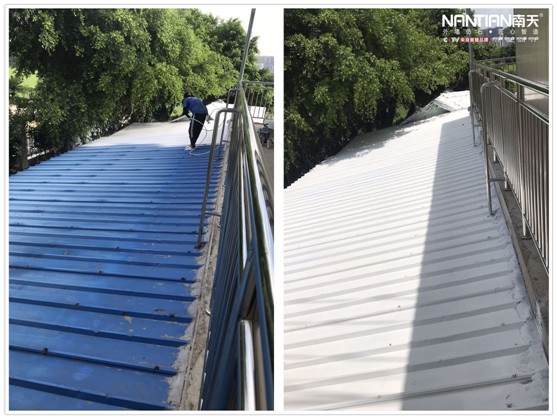 實力彰顯 南天涂料著手梧州體訓(xùn)基地柵頂改造工作