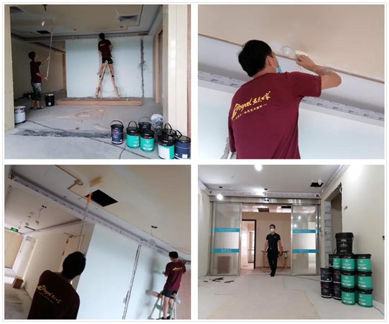 又一標桿項目落成 君匠世家藝術涂料主力醫院墻飾工程