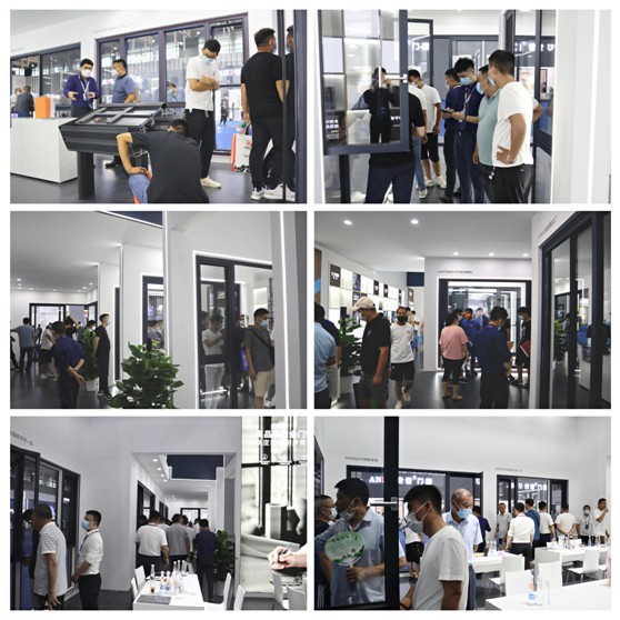 展會進行時丨皇雅門窗系統(tǒng)南京移門展首日盛況，現(xiàn)場直擊!